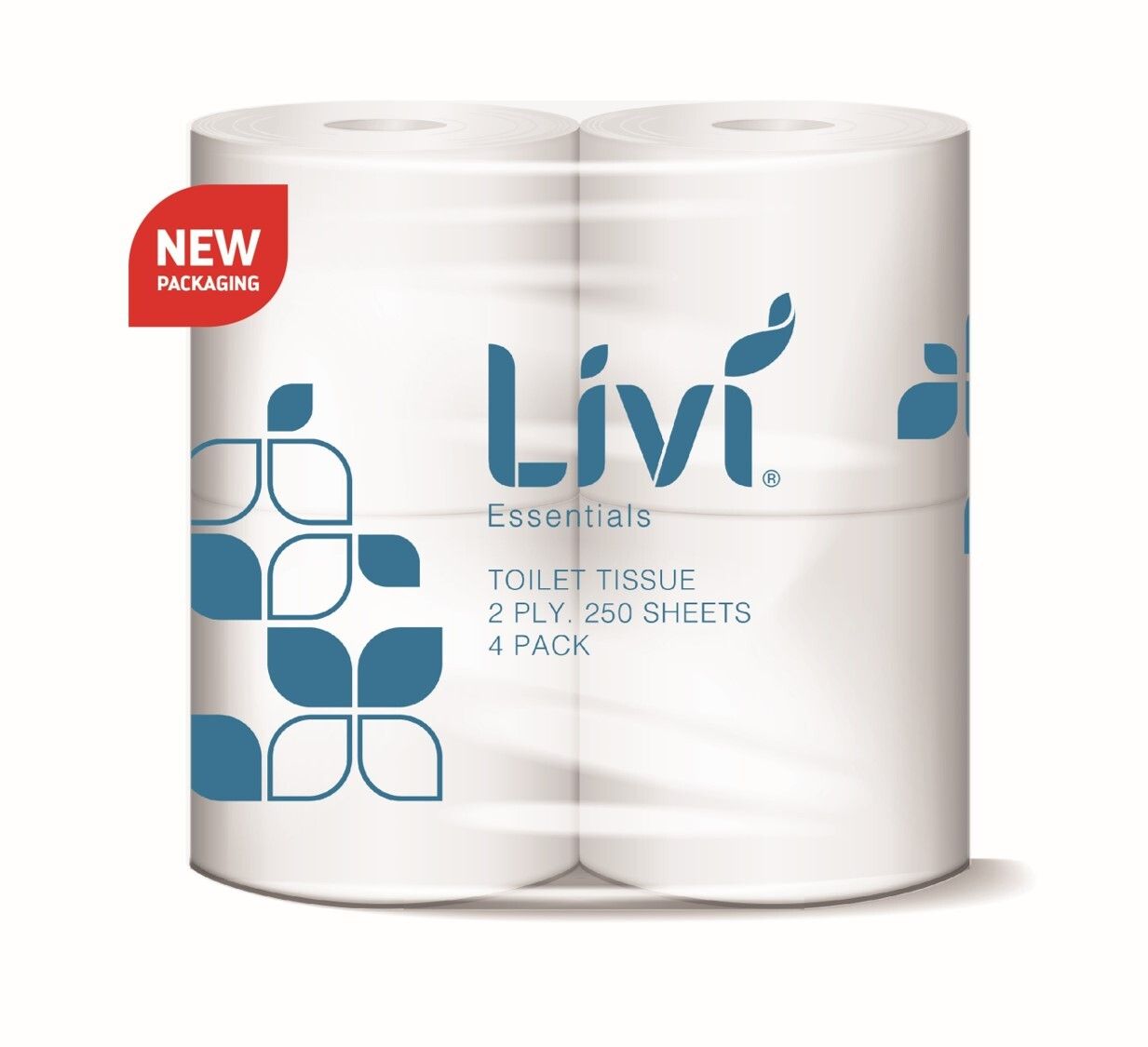 TOILET TISSUE LIVI 2PLY CORE 250S PK4