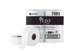 TOILET PAPER ROLL LIVI BASICS 500M JUMBO 1PLY