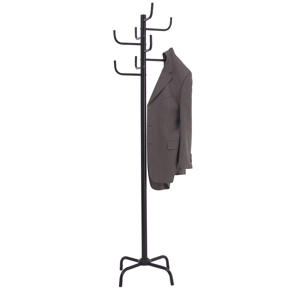 SP- COAT RACK JASTEK 8 HOOKS BLACK
