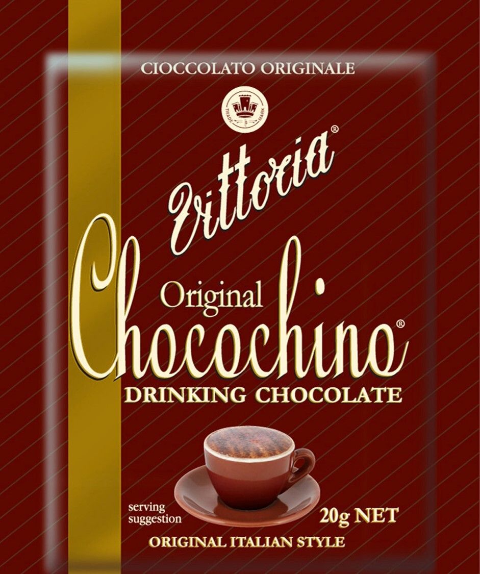 DRINKING CHOCOLATE VITTORIA CHOCOCHINO ORIGNIAL 20G SACHETS (BOX100) DRINKING CHOCOLATE VITTORIA CHOCOCHINO ORIGNIAL 20G SACHETS (BOX100)