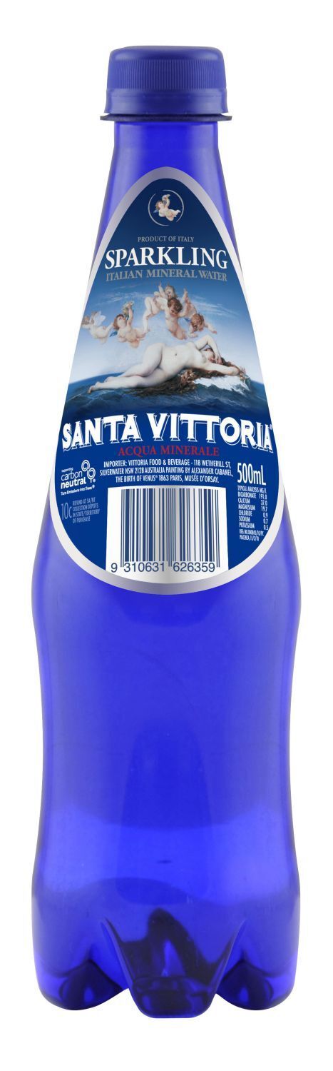 SP- MINERAL WATER SANTA VITTORIA 500ML SPARKLING AZZURRA PET SP- MINERAL WATER SANTA VITTORIA 500ML SPARKLING AZZURRA PET