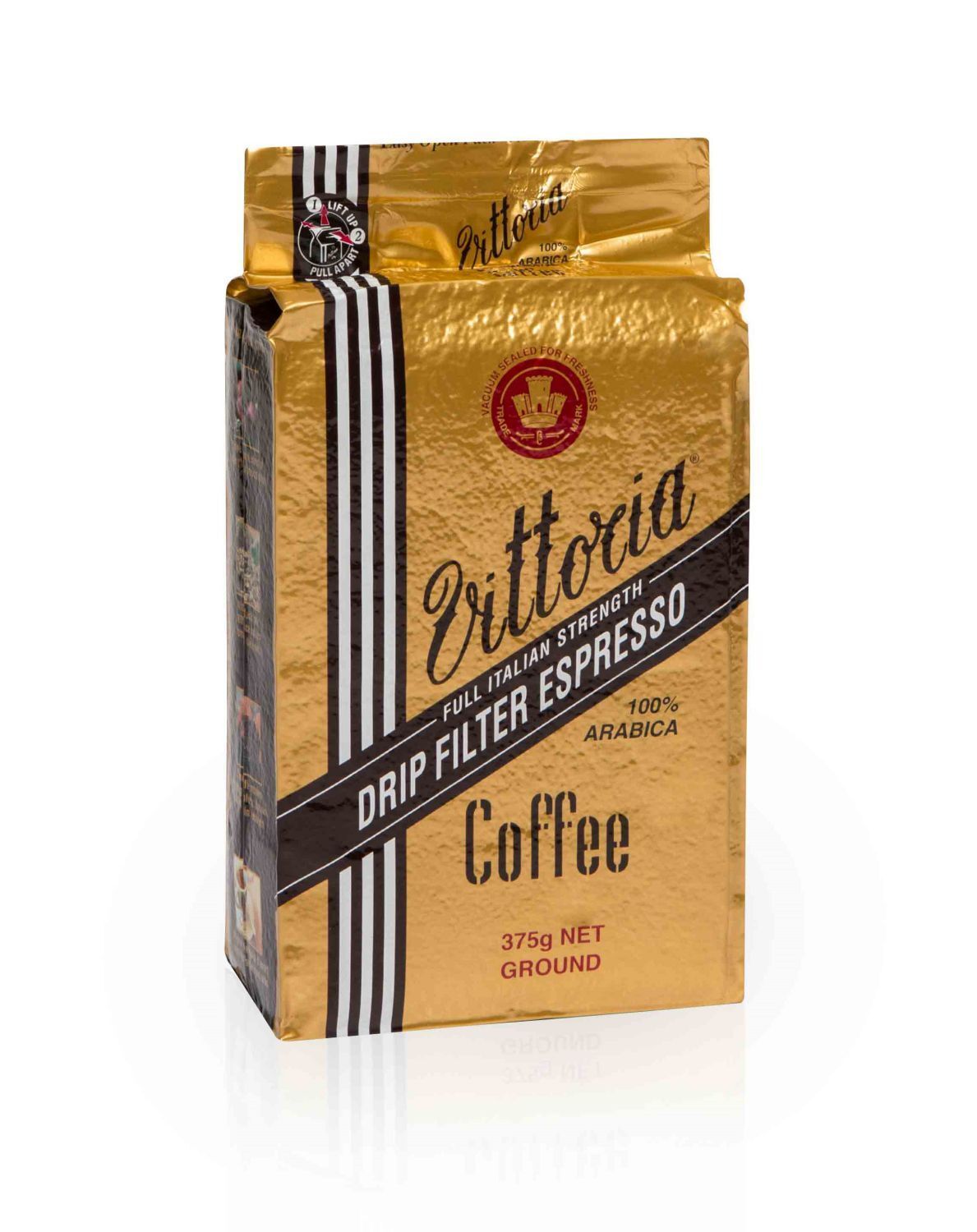 SP- GROUND VITTORIA 375G VITT ESP DRIP FILTER GRN GOLD VITTORIA F&BPG