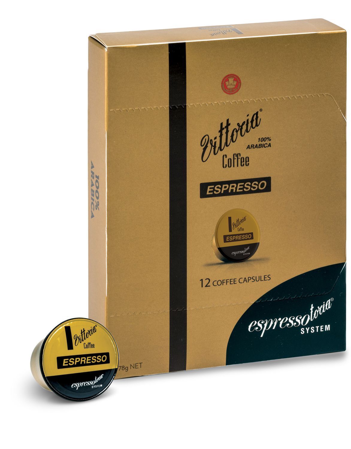 SP- CAPS ESPRESSOTORIA 12'S CAPSULES VITTORIA ESP BLEND GOLD VITTORIA F&BPG SP- CAPS ESPRESSOTORIA 12'S CAPSULES VITTORIA ESP BLEND GOLD VITTORIA F&BPG