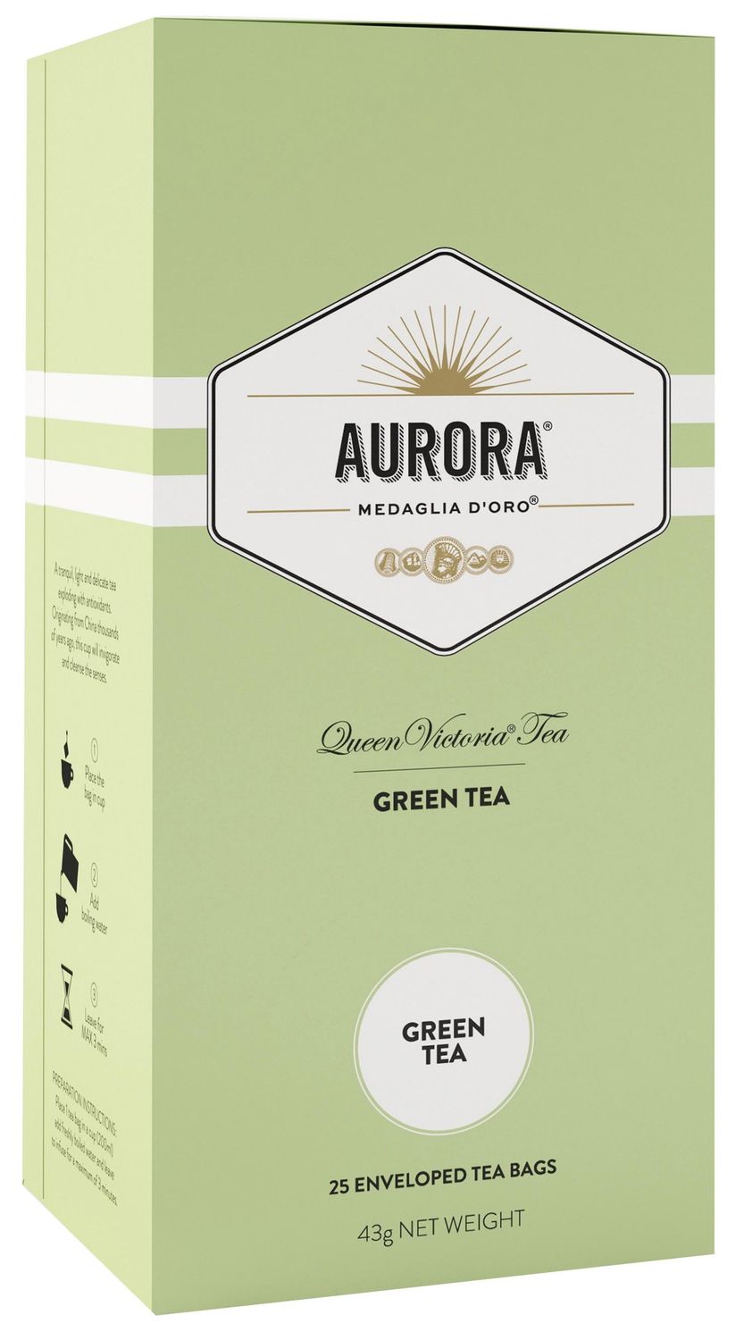 SP- TEA AURORA GREEN TEA 25'S GREEN VITTORIA