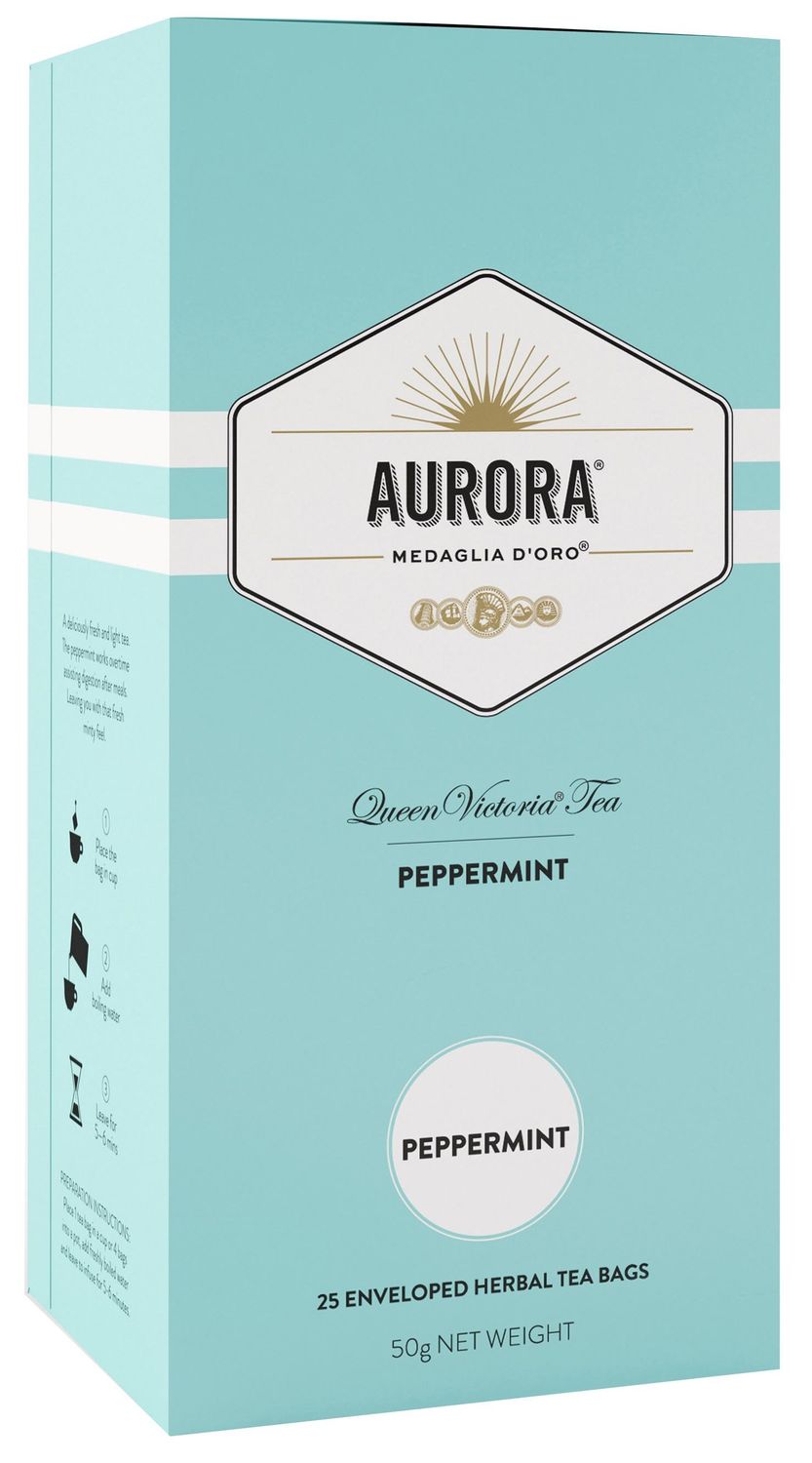 SP- TEA AURORA PEPPERMINT 25'S TURQUIOSE VITTORIA