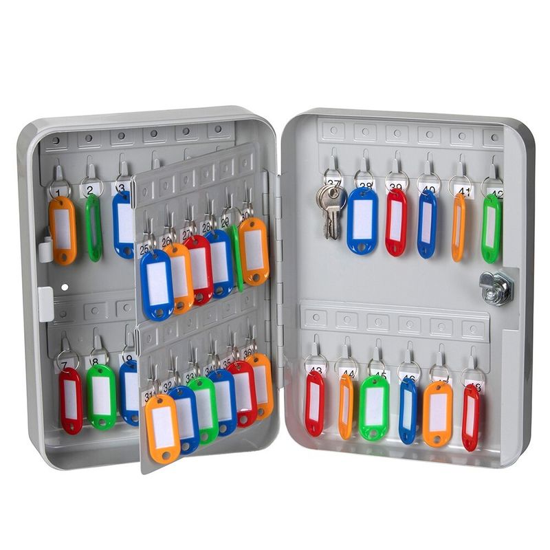 SP- KEY CABINET ESSELTE 48 KEY CAPACITY GREY