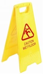 SAFETY SIGN ITALPLAST WET FLOOR YELLOW