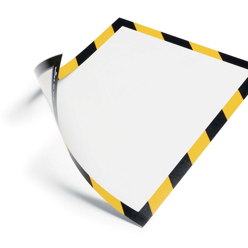 SP- DURAFRAME DURABLE A4 MAGNETIC SECURITY YELLOW/BLACK PK5