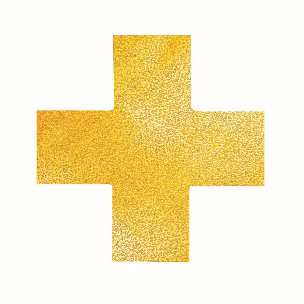 SP- MARKING SHAPE DURABLE CROSS YELLOW PK10