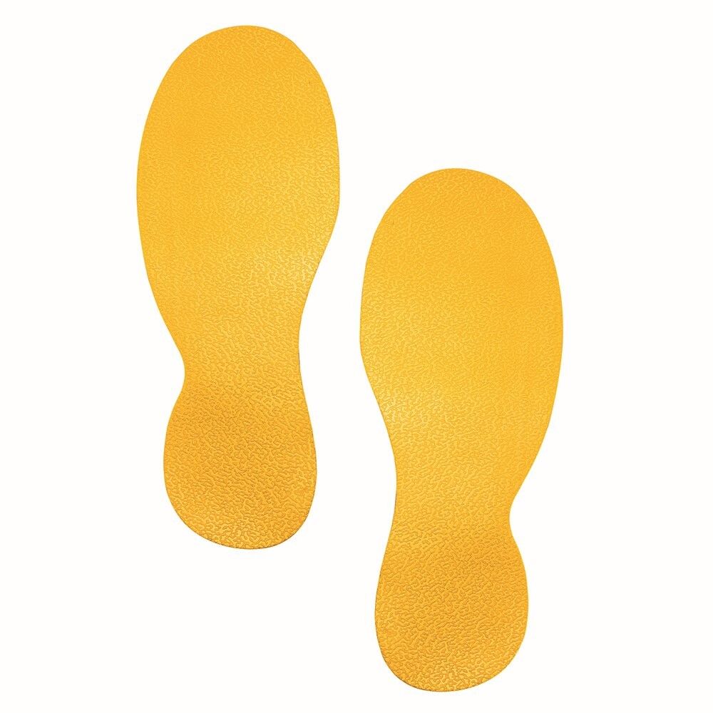 SP- MARKING SHAPE DURABLE FOOT YELLOW PK10