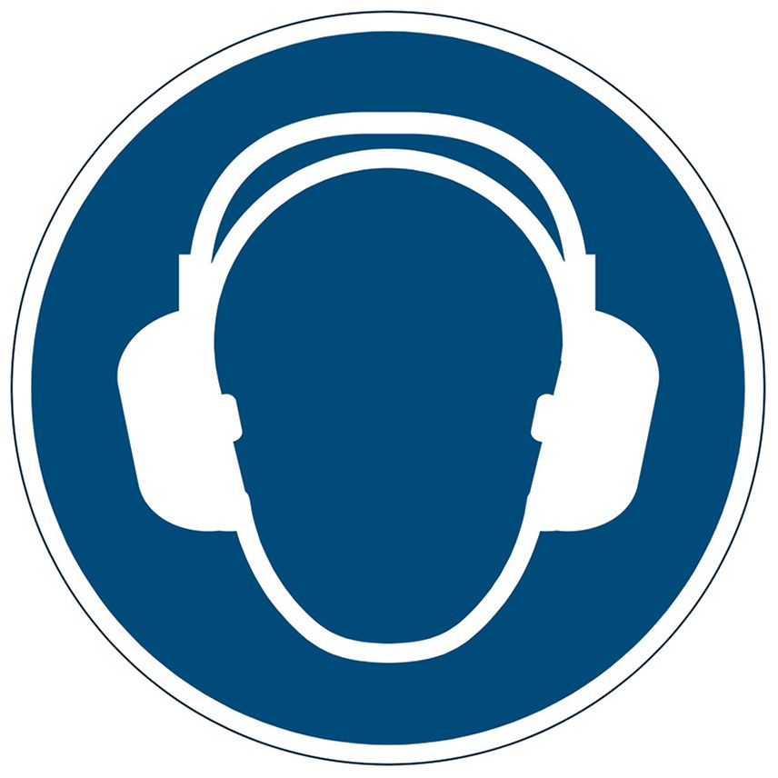 SP- MARKING SIGN DURABLE USE EAR PROTECTION BLUE
