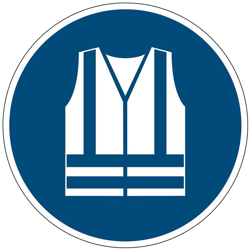 SP- MARKING SIGN DURABLE USE SAFETY VEST BLU BLUE