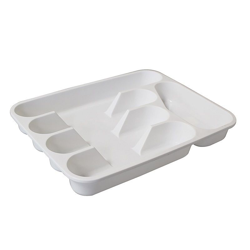CUTLERY TRAY CONNOISSEUR 330X260X45MM 5 COMPARTMENT WHITE