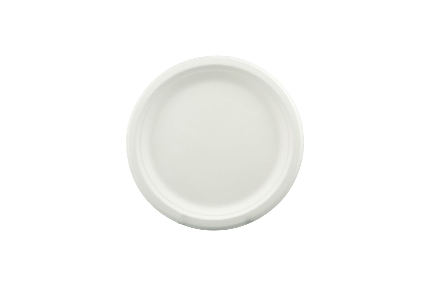 PLATE ROUND SUGARCANE ECO PAPER 180MM PK25