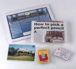 CARD HOLDER MARBIG A5 PLASTIC (NO HOLES) CLEAR PK10 CARD HOLDER MARBIG A5 PLASTIC (NO HOLES) CLEAR PK10