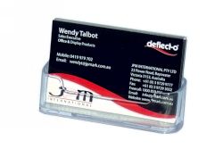 BUSINESS CARD HOLDER DEFLECT-O L/S SINGLE POCKET 70101 BUSINESS CARD HOLDER DEFLECT-O L/S SINGLE POCKET 70101