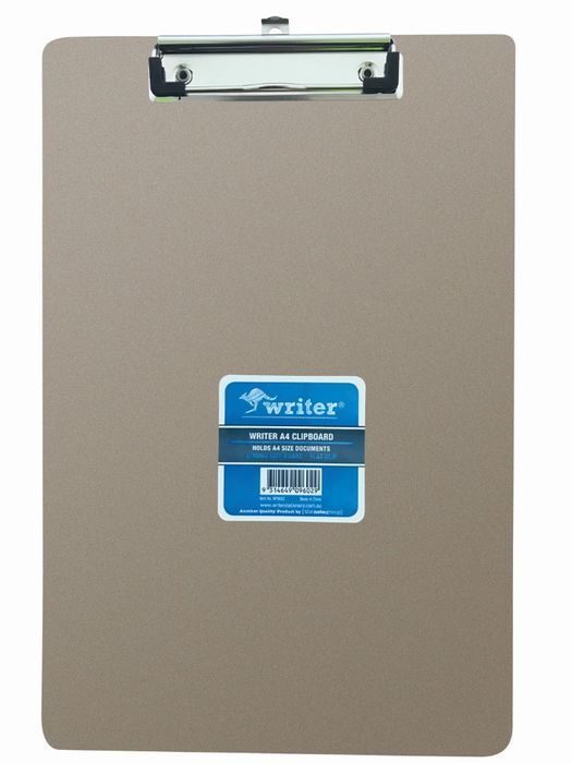 CLIPBOARD WRITER A4 MDF MASONITE FLAT CLIP