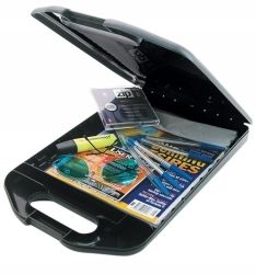 CLIPBOARD MARBIG A4 WITH STORAGE BLACK