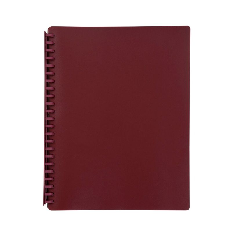 SP- DISPLAY BOOK MARBIG A4 REFILLABLE MAROON 20P