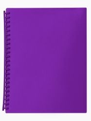 DISPLAY BOOK MARBIG A4 20 POCKET REFILLABLE TRANSLUCENT PURPLE DISPLAY BOOK MARBIG A4 20 POCKET REFILLABLE TRANSLUCENT PURPLE