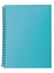 DISPLAY BOOK MARBIG A4 20 POCKET REFILLABLE TRANSLUCENT MARINE DISPLAY BOOK MARBIG A4 20 POCKET REFILLABLE TRANSLUCENT MARINE