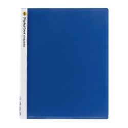 DISPLAY BOOK MARBIG A4 INSERT COVER NON-REFILLABLE BLUE 20P DISPLAY BOOK MARBIG A4 INSERT COVER NON-REFILLABLE BLUE 20P
