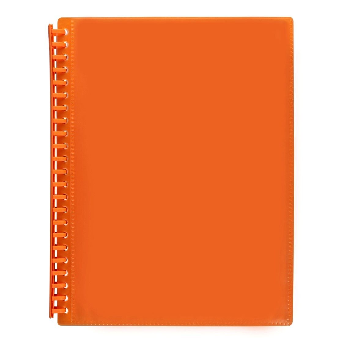 DISPLAY BOOK MARBIG A4 INSERT COVER REFILLABLE ORANGE 20P