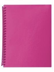 DISPLAY BOOK MARBIG A4 20 POCKET REFILLABLE TRANSLUCENT PINK DISPLAY BOOK MARBIG A4 20 POCKET REFILLABLE TRANSLUCENT PINK