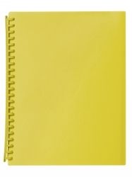 DISPLAY BOOK MARBIG A4 20 POCKET REFILLABLE TRANSLUCENT YELLOW DISPLAY BOOK MARBIG A4 20 POCKET REFILLABLE TRANSLUCENT YELLOW