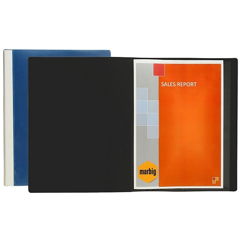 SP- DISPLAY BOOK A4 CLEARVIEW BLACK 100 POCKET