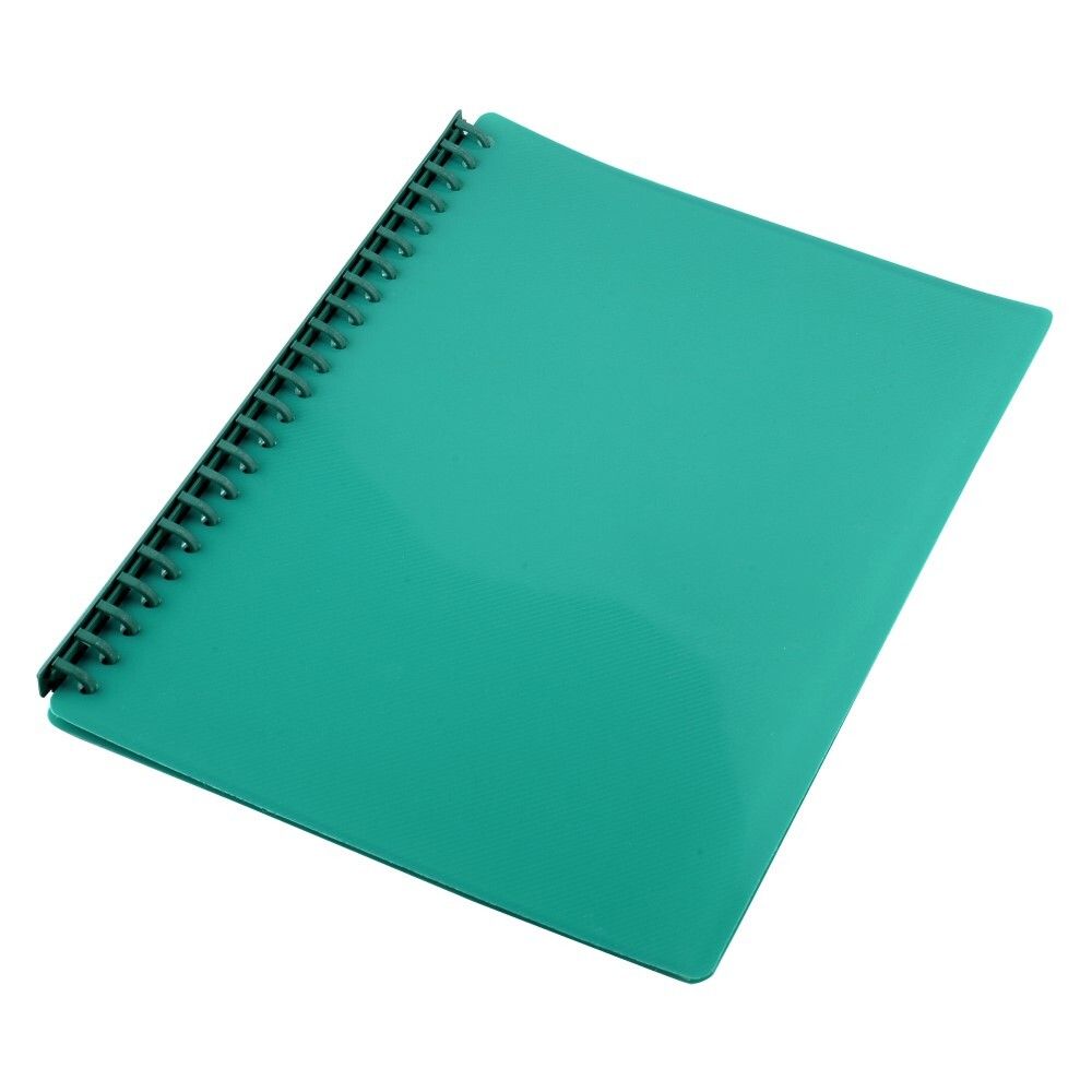 DISPLAY BOOK GNS A4 REFILLABLE GLOSS GREEN 20P