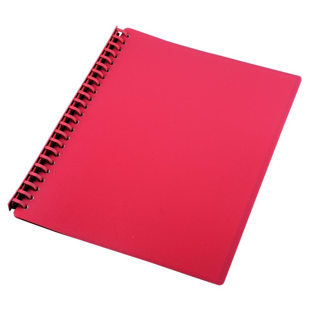 DISPLAY BOOK GNS A4 REFILLABLE RED 20P