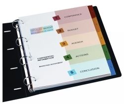 DIVIDERS AVERY A4 L7411-6 PP READYINDEX 1-6