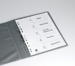 DIVIDERS AVERY A4 L7411-5M PP WHITE PRINTED 1-5