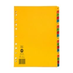DIVIDERS MARBIG A4 MANILLA A-Z TAB BRIGHT