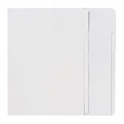 DIVIDERS MARBIG A4 UNPUNCHED 5 TAB WHITE