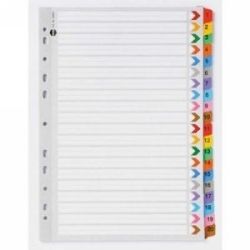 DIVIDERS MARBIG A4 MANILLA 1-20 TAB COLOURED