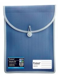 ATTACHE CASE PROTEXT FILE WITH ELASTIC CLOSURE BLUE