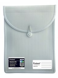 ATTACHE CASE PROTEXT FILE WITH ELASTIC CLOSURE WHITE