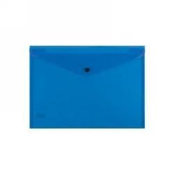 DOCUMENT FOLDER BANTEX A4 BUTTON BLUE