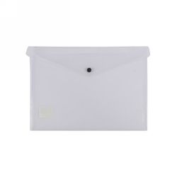 DOCUMENT FOLDER BANTEX A4 BUTTON CLEAR