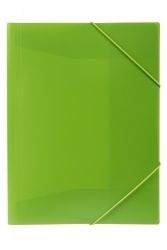 DOCUMENT WALLET MARBIG A4 SOFT TOUCH BRIGHTS LIME