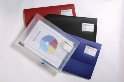 DOCUMENT WALLET B/TONE F/C BLUE