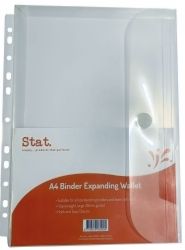 EXPANDING BINDER WALLET STAT A4 CLEAR