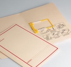 TUBECLIP FILE AVERY F/C BUFF PRINTED GREEN