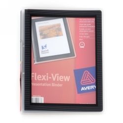 BINDER AVERY A4 2R FLEXI-VIEW BLACK