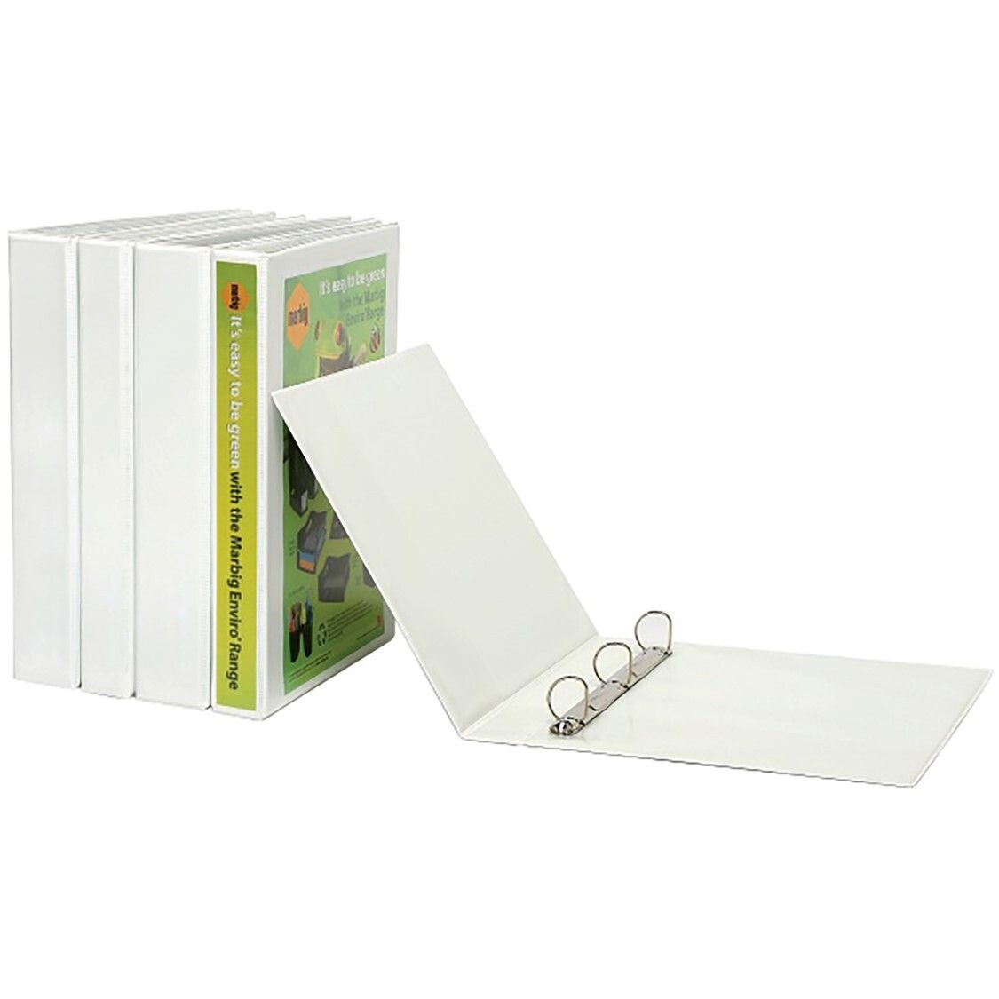 SP- BINDER MARBIG A4 CLEARVIEW 3 D-RING 65MM WHITE SP- BINDER MARBIG A4 CLEARVIEW 3 D-RING 65MM WHITE