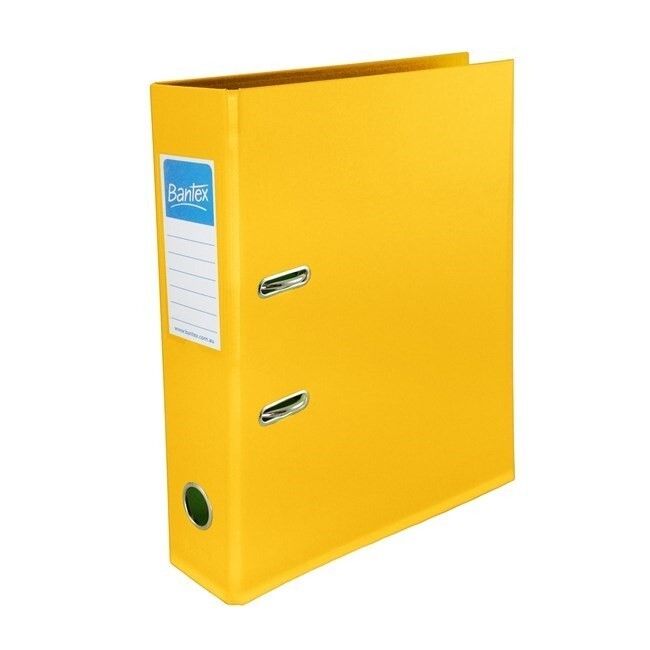 LEVER ARCH FILE BANTEX A4 70MM VIBRANTS YELLOW