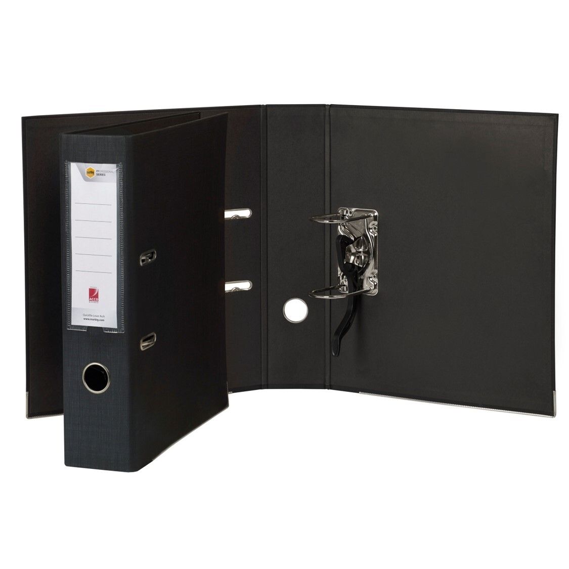 SP- LEVER ARCH FILE MARBIG A4 QUICKFILE BLACK