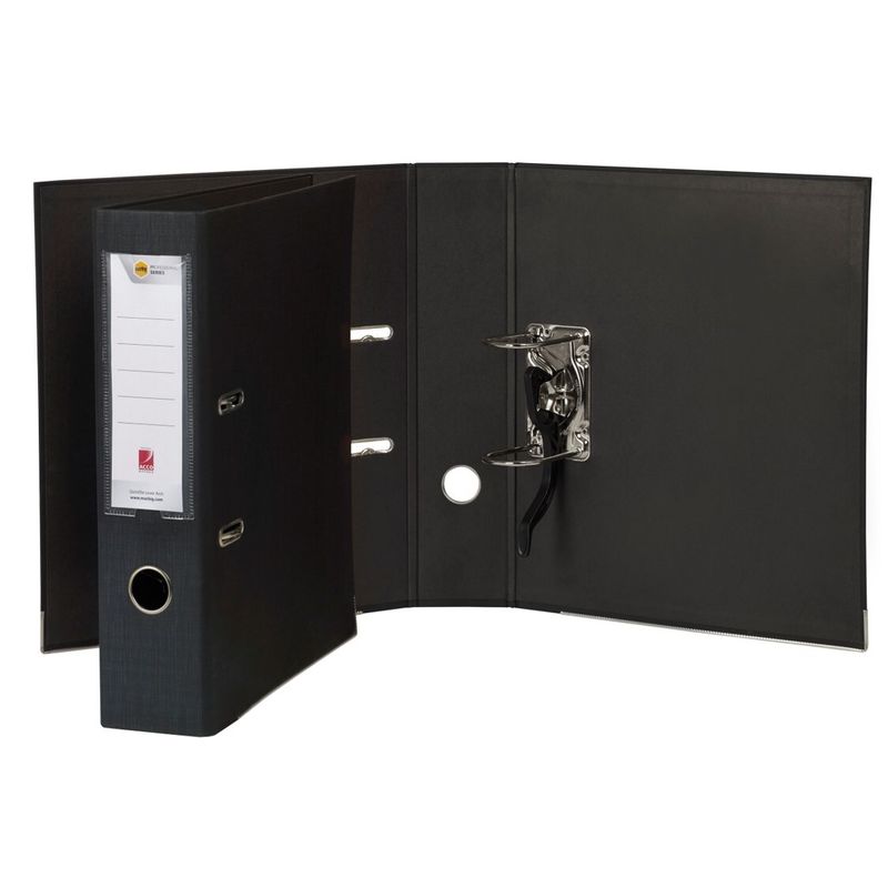 SP- LEVER ARCH FILE MARBIG A4 QUICKFILE BLACK